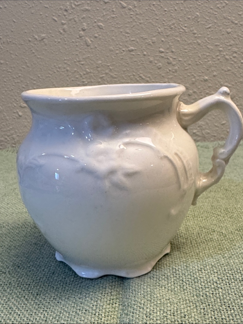 White Ceramic Miniature Chamber Pot